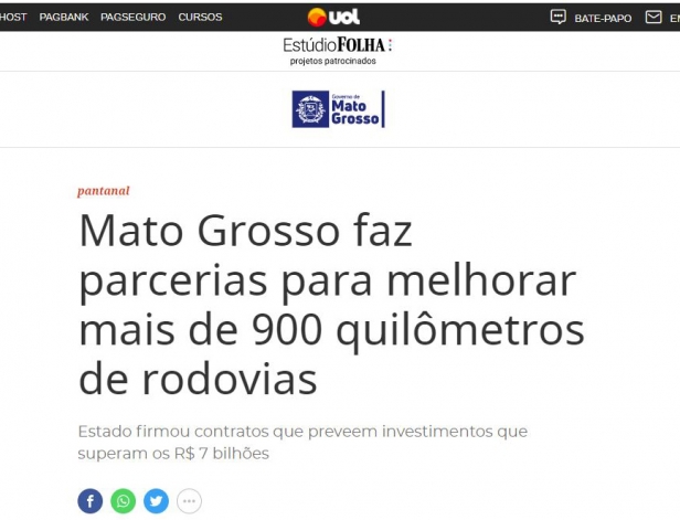 Agrologistica é destaque na Folha de São Paulo